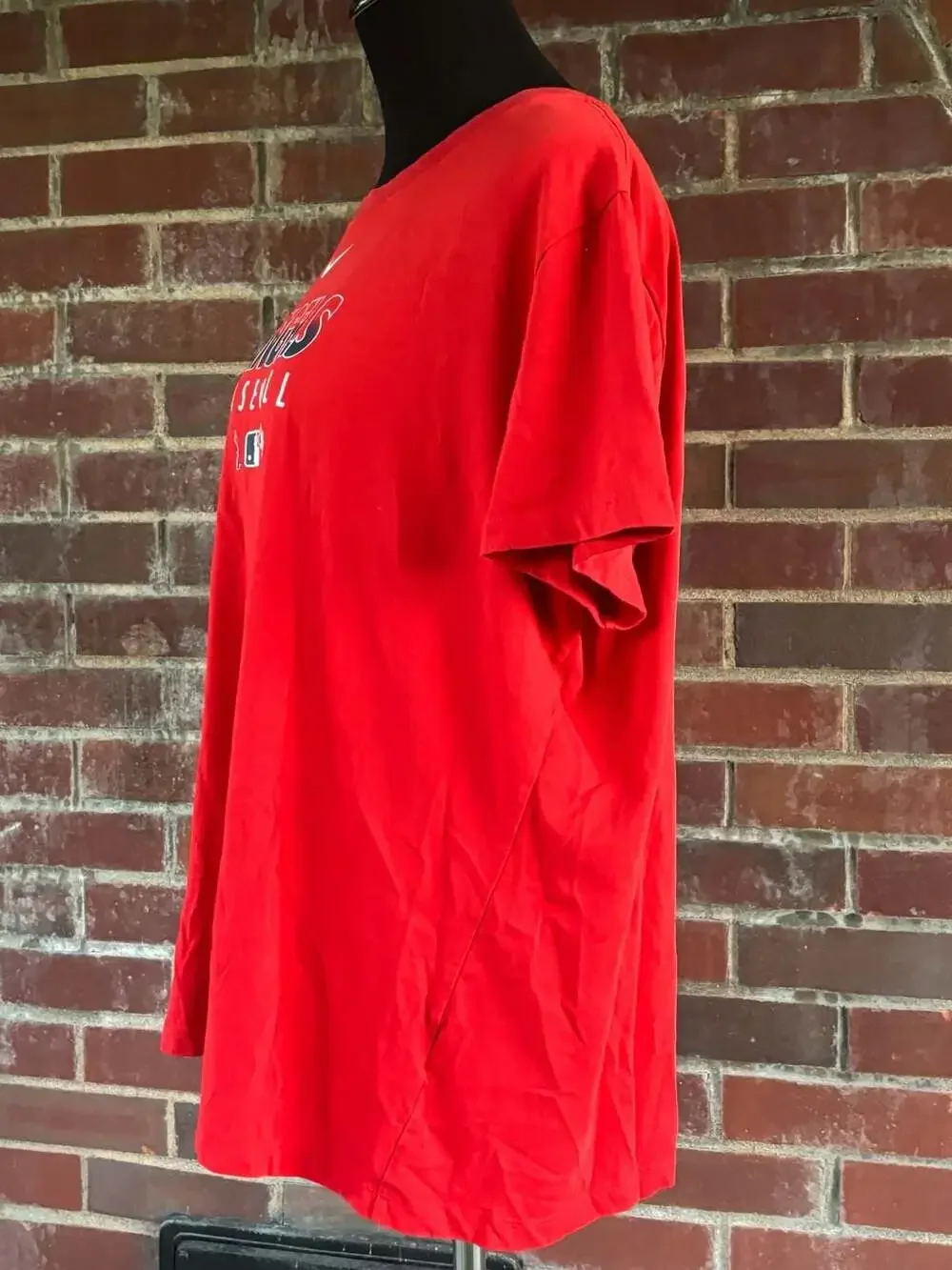 Nike The Nike Tee Angels Baseball Men's XL Dri-Fit Athletic Cut red